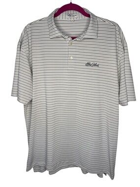 Peter Millar Summer Comfort Polo Sea Island Striped Size Large